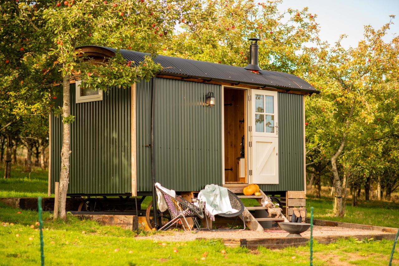 Harrys Hideout - Shepherd'S Huts At Harrys Cottages Pen-y-Clawdd Exteriér fotografie
